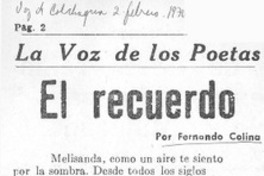 El Recuerdo.