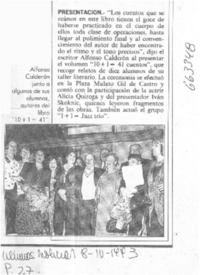 Presentación.  [artículo]