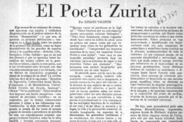 El poeta Zurita  [artículo] Ignacio Valente.