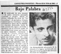 Bajo palabra.  [artículo]