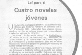 Cuatro novelas jóvenes.