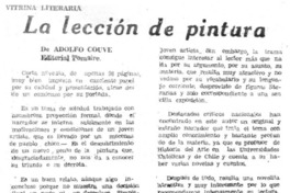 La lección de pintura.