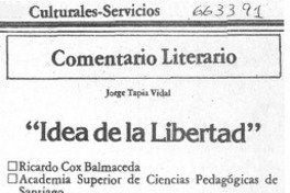 Idea de la libertad