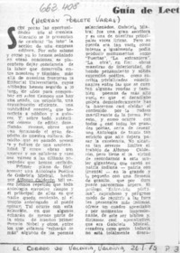 Guía de lectores  [artículo] Hernán Poblete Varas.