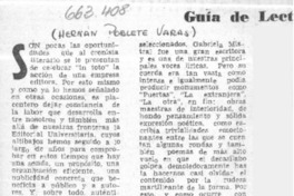 Guía de lectores  [artículo] Hernán Poblete Varas.