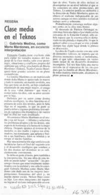 Clase media en el Teknos.