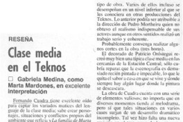 Clase media en el Teknos.