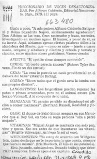 Diccionario de voces desautorizadas  [artículo] Cándido.