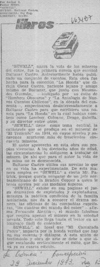 Libros  [artículo] Aníbal S. Pastor Núñez.