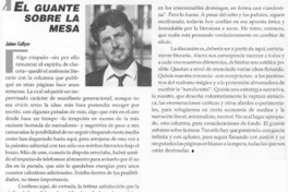 El guante sobre la mesa