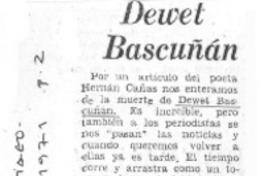 Dewet Bascuñán.