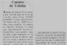 Cuentos de Tribilín.  [artículo]
