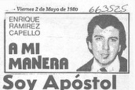 Soy apóstol de Homero