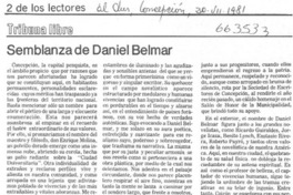 Semblanza de Daniel Belmar.