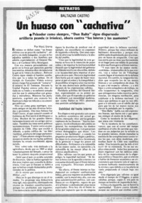 Un huaso con "cachativa"