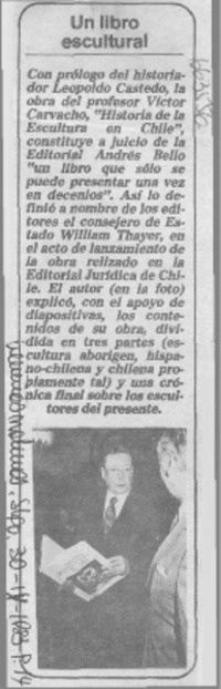 Un Libro escultural.