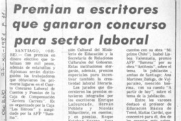 Premian a escritores que ganaron concurso para sector laboral.