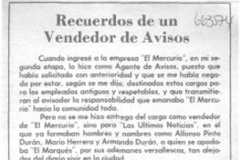 Recuerdos de un vendedor de avisos
