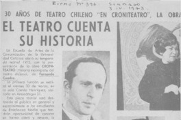El teatro cuenta su historia.