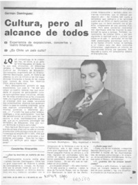 Cultura, pero al alcance de todos