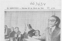 Academia de la Lengua recibió a A. Calderón.