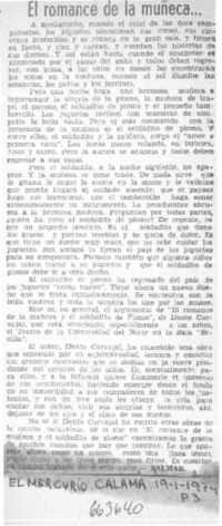 El romance de la muñeca...  [artículo] Salmar.