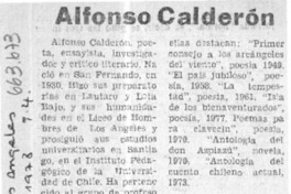Alfonso Calderón.  [artículo]