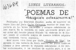Poemas de percepción extrasensorial"  [artículo]