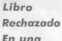Libro rechazado en una editorial