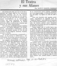 El teatro y sus afanes