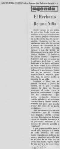 El herbario de una niña