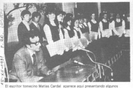 Presentan en Tomé libro de Matías Cardal.