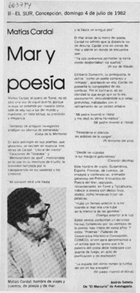 Mar y poesía