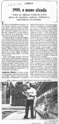 1900, a mano alzada  [artículo] A.C.C.