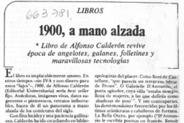 1900, a mano alzada  [artículo] A.C.C.