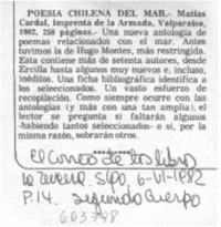 Poesía chilena del mar.
