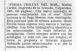 Poesía chilena del mar.