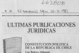 Últimas publicaciones jurídicas.