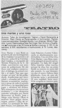 Tres Marías y una Rosa.