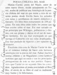 Poesía chilena del mar