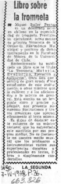 Libro sobre la trompeta.  [artículo]