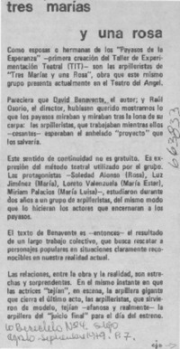 Tres Marías y una Rosa.