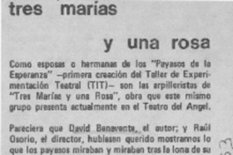 Tres Marías y una Rosa.