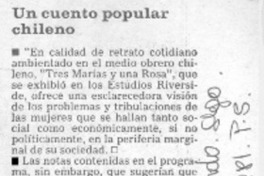 Un cuento popular chileno.