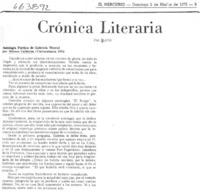 Crónica literaria