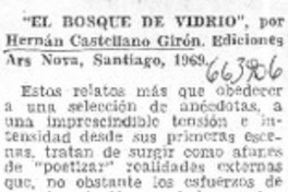 El bosque de vidrio".  [artículo]