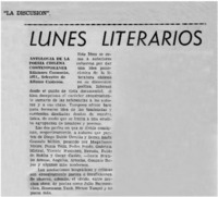 Lunes literarios