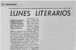 Lunes literarios