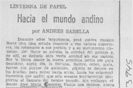 Hacia el mundo andino