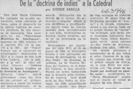 De la "doctrina de indios" a la Catedral